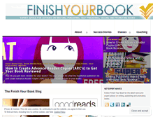 Tablet Screenshot of finishyourbooknow.com
